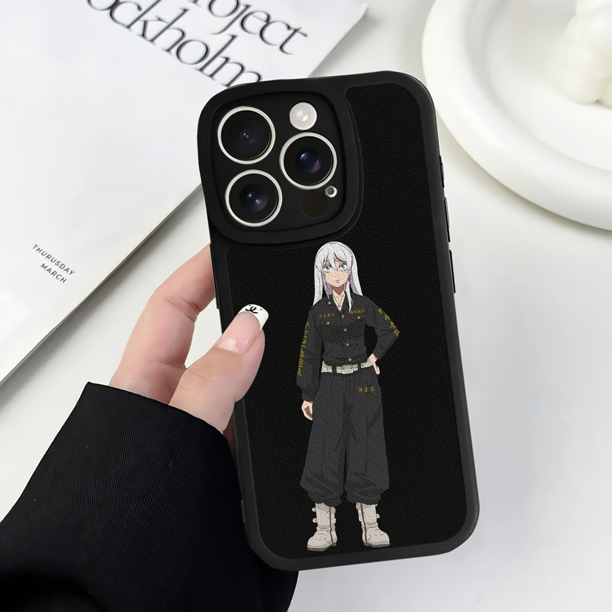 （画像用） 東京リベンジャーズ Tokyo Revengers 【iPhone 16シリーズ対応】シリコンスマホケース（レザー調） 材質：シリコン